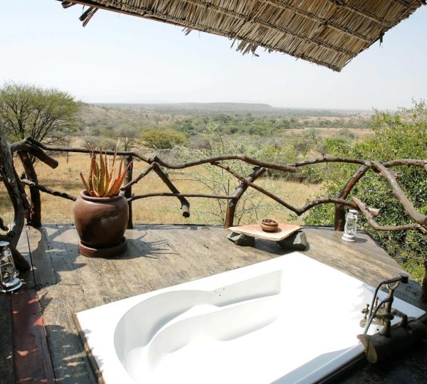 Badewanne im Freien